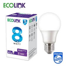 Ecolink Led Bulb 8 Watt Putih / Kuning