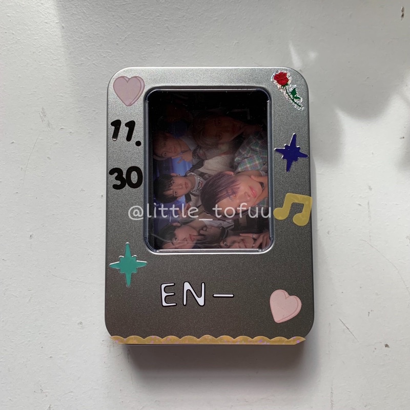 [readystock] tin case photocard kpop deco pc enhypen