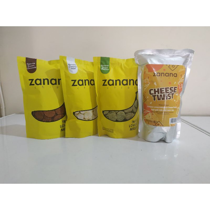 Zanana Chips berat 80 gram,cemilan enak,pisang enak