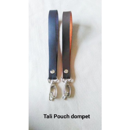 Handle pouch dompet kulit sintetis tali strap 1,5 cm