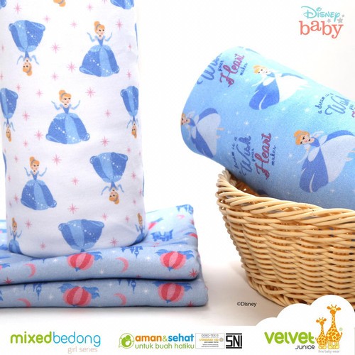 Velvet Junior Bedong Bayi / Kain Bedong Bayi Isi 3pc - DISNEY