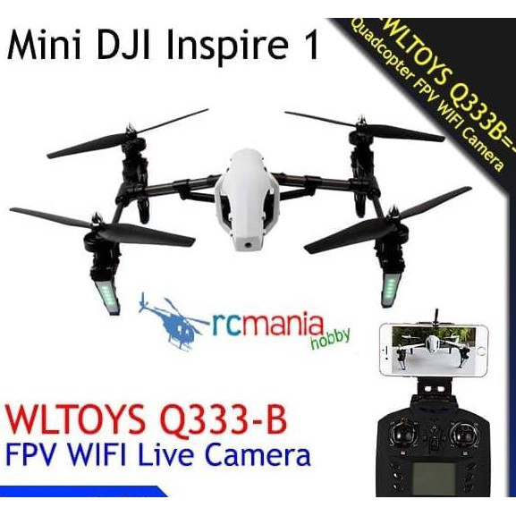 PART WLtoys Q333 B Q333-B 2.4GHz WiFi FPV LIVE KAMERA Mini DJI Inspire -DRONE_ZONE