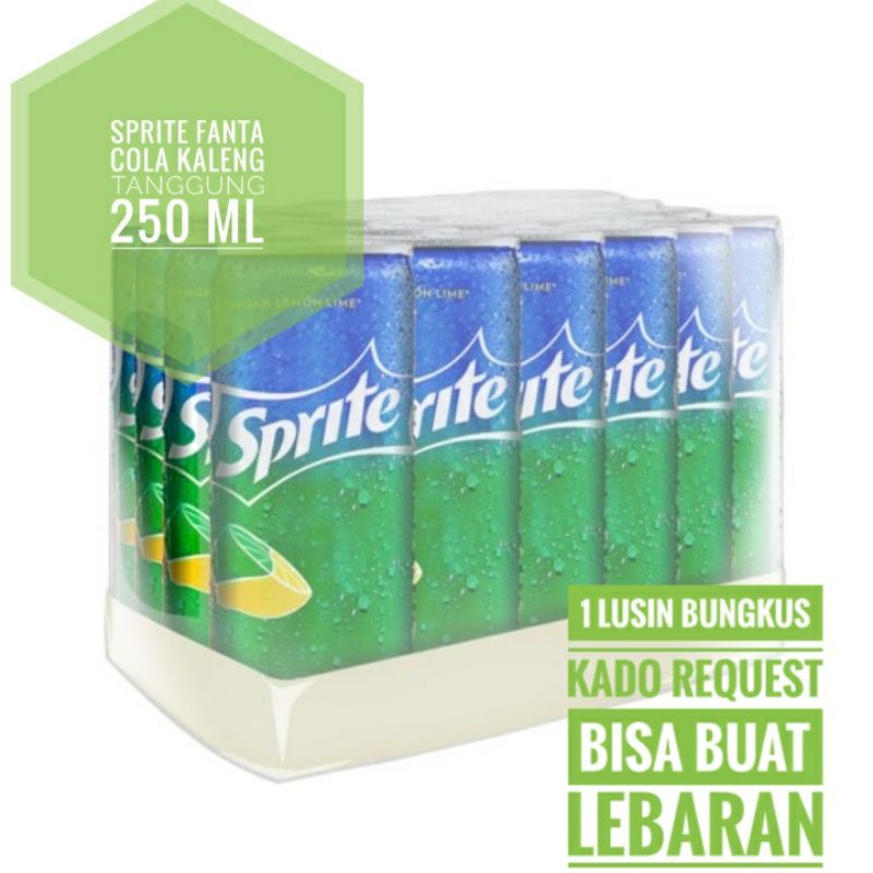 

Sprite minuman soda Kaleng Slim 330 ml 1 dus 24 pcs