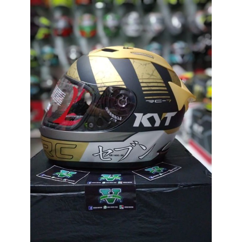HELM KYT RC7 #17 /BLACK MATT GOLD