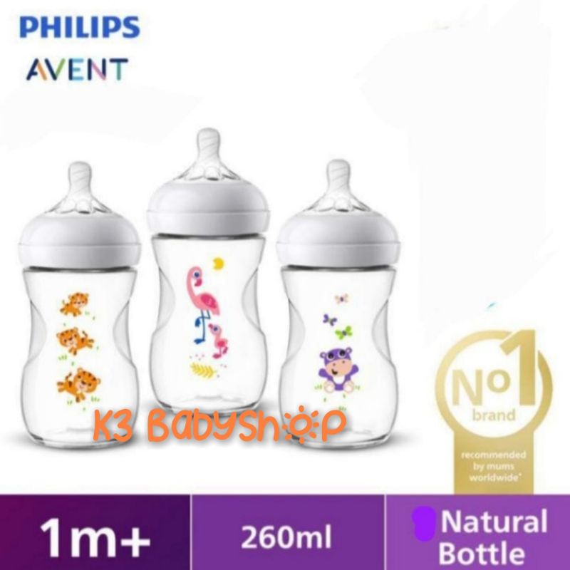 Avent Natural 260ml 260 ml botol susu anak wideneck wide neck BPA free anti bingung puting ibu