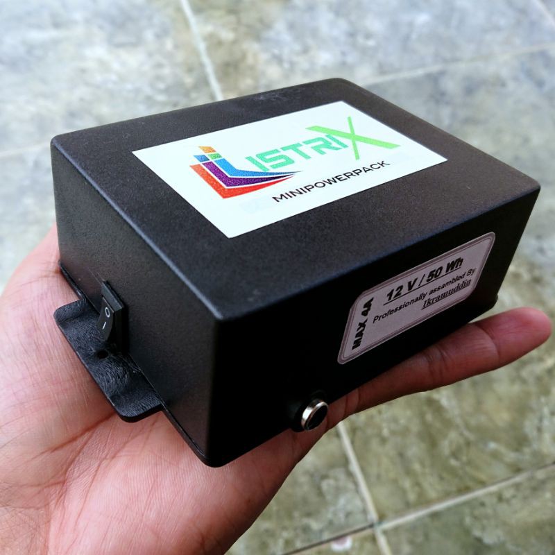 Mini Powerpack DC 12V 4A 60Wh Special edition + USB 5V3A UPS modem wifi cctv stb mining alarm backup