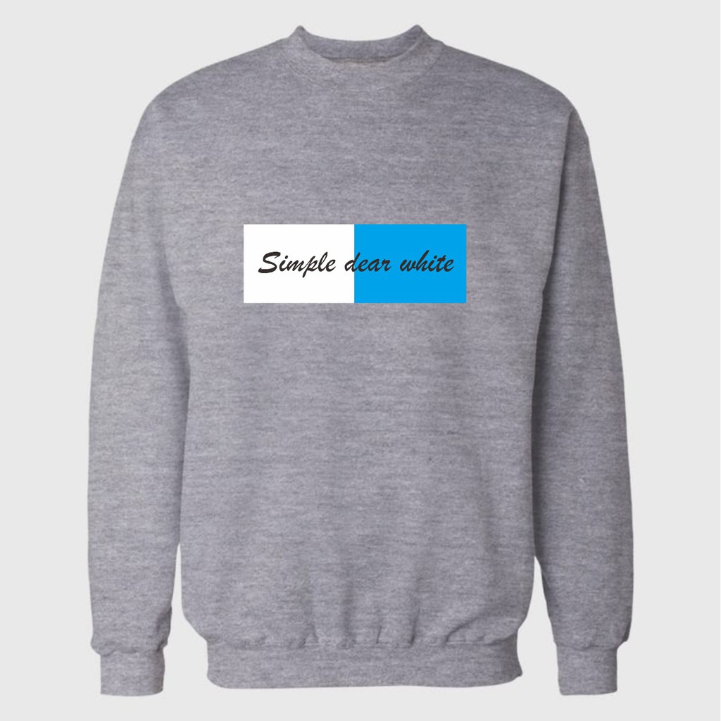 SWEATER UNISEX SIMPLE DEAR - CREWNECK TEBAL KEKINIAN PREMIUM