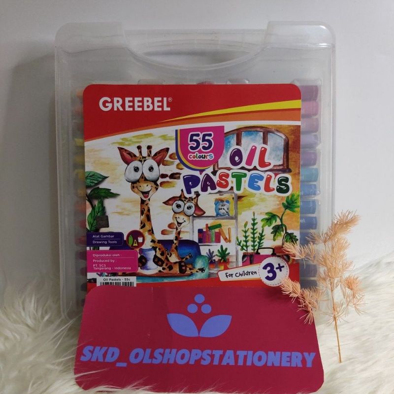 

crayon grebell oil pastel grebeel 55 warna