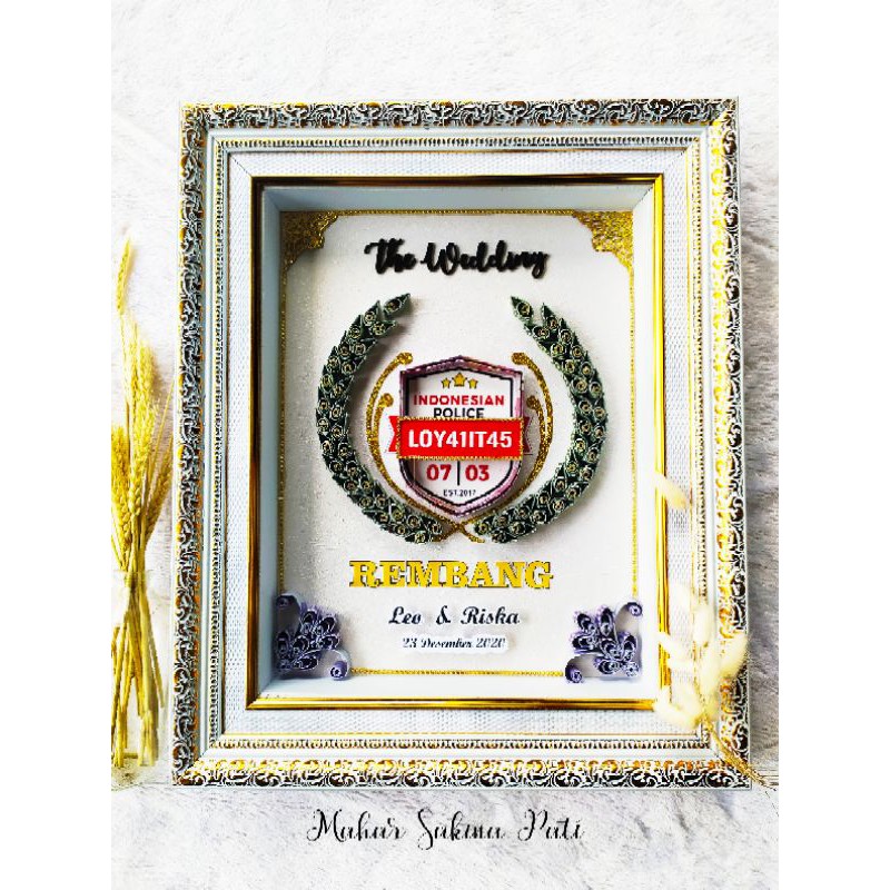 

mahar logo polisi quilling