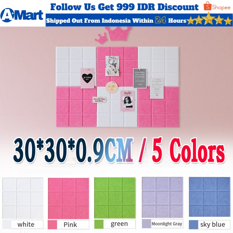 

⭐A Mart⭐Papan Kain Felt Tempat Memo/Pesan/Jadwal Gaya Nordic untuk Dinding DIY Papan Tulis Stiker