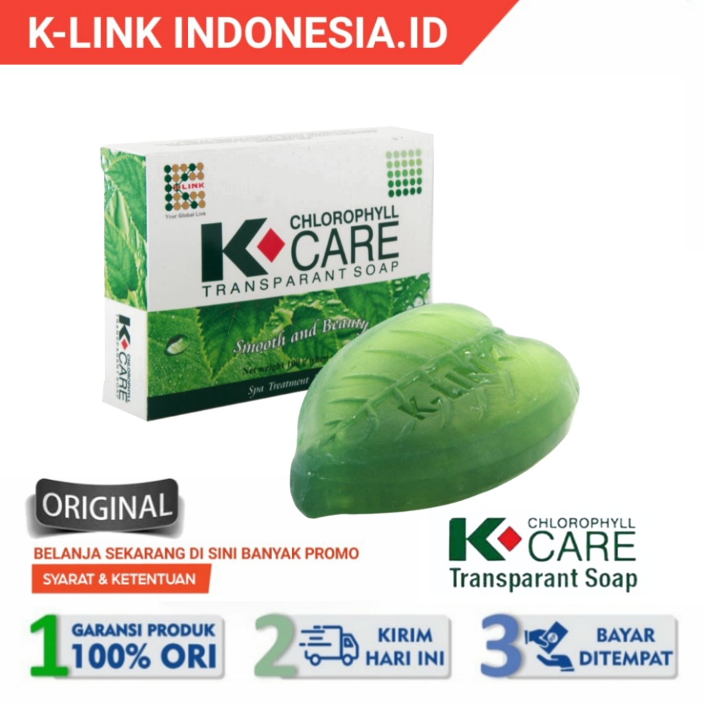 K-CARE CHLOROPHYLL SOAP K LINK ORIGINAL SABUN K LINK