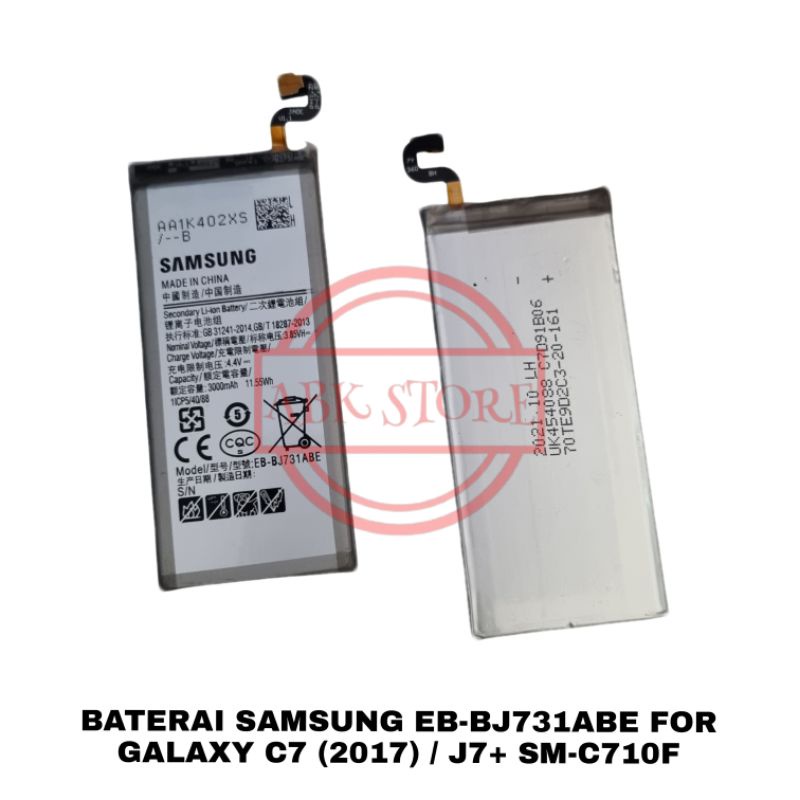 BATRE BATERAI SAMSUNG C7 (2017) / J7+ / J7 PLUS C710F C700 EB-BJ731ABE BATTERY ORIGINAL