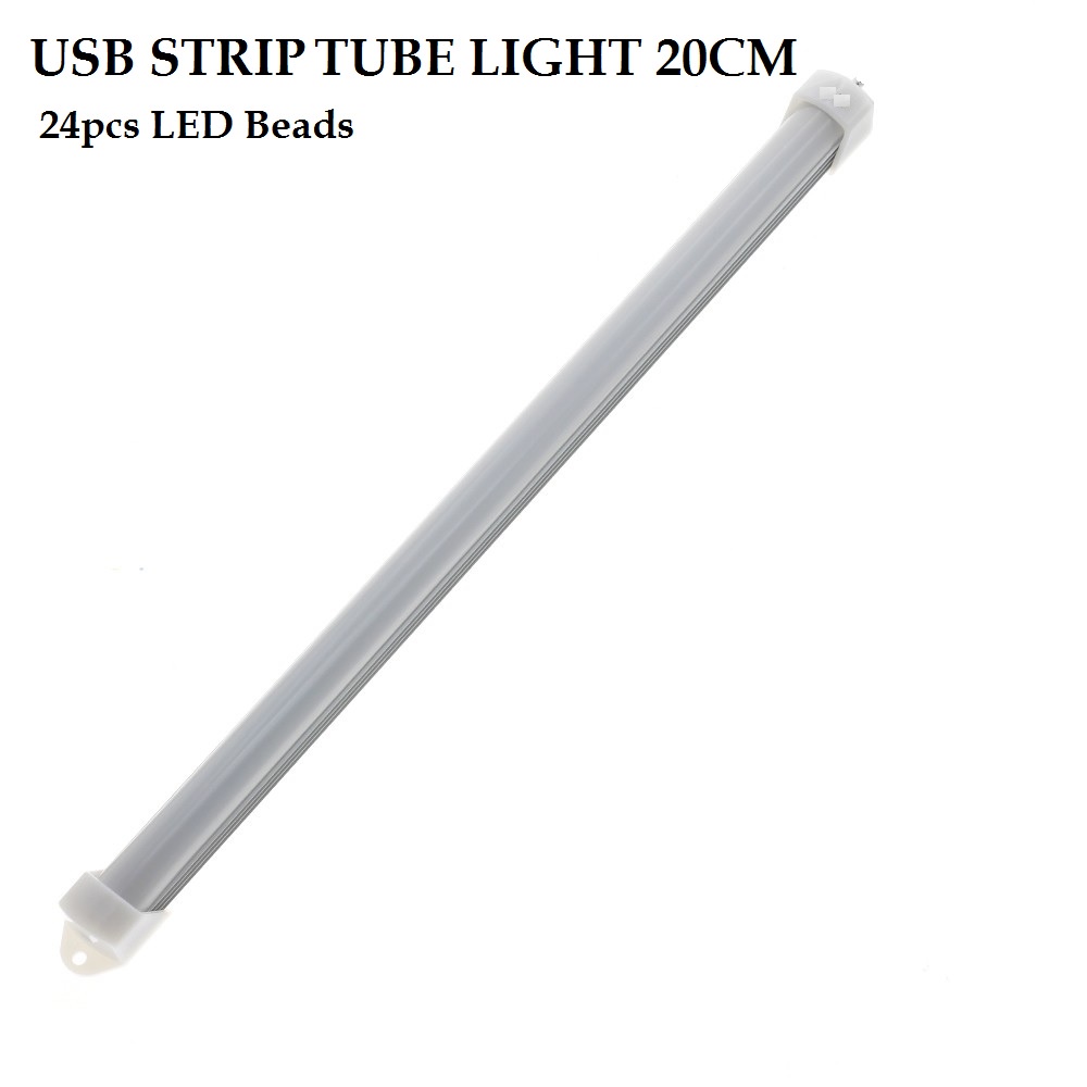 LED Strip Tube Adjustable Light 20cm - Lampu USB 5V Portabel