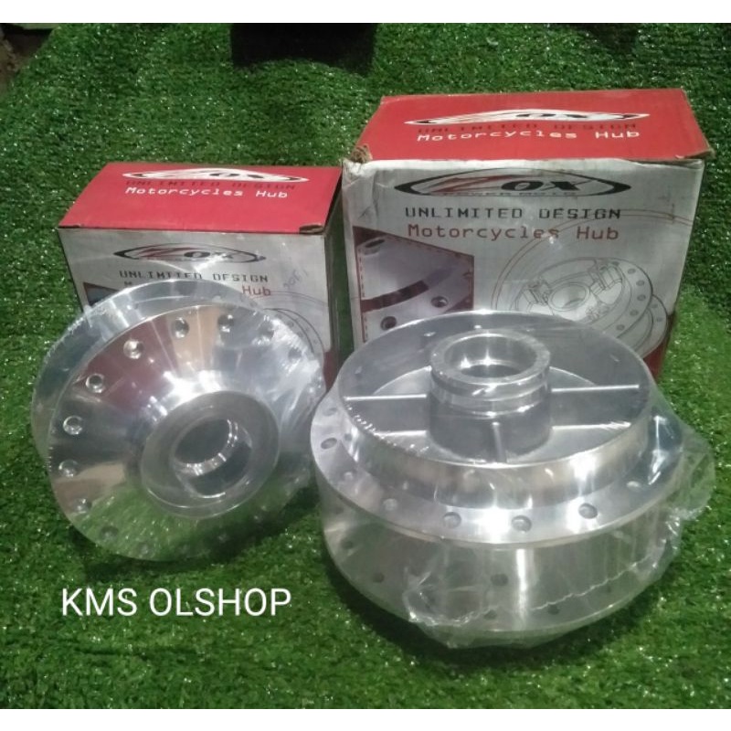 Tromol Set Depan Belakang MX New Double Disc Variasi Crome Merk ZOX