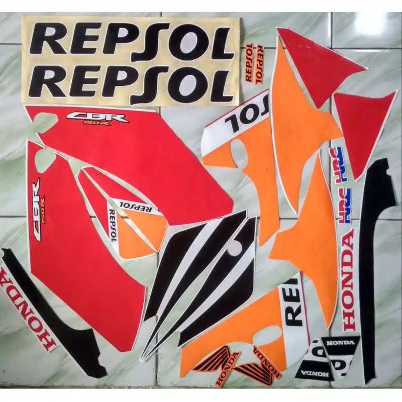 Sticker Striping lis motor honda cbr 150 R repsol 2016.2017,2018