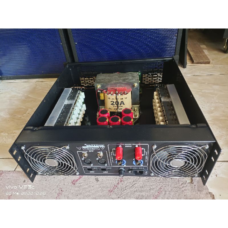 power amplifier Rakitan, travo 20 amper besar ct45, merk BELL