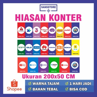 Jual Banner Hiasan Konter Flag Konter Spanduk Baliho Benner Bener Shopee Indonesia