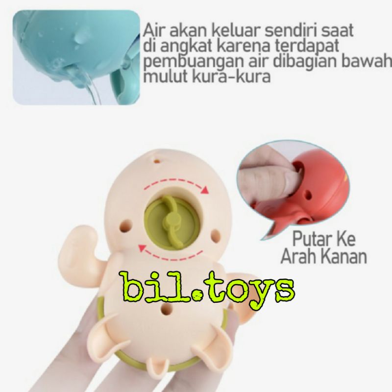 MAINAN MANDI BAYI DAN ANAK KURA KURA KEPITING LUMBA LUMBA KATAK BERENANG PENYU BERENANG DALAM AIR LUCU SWIMMING TURTLE CRAB DOLPHIN FROG TOY