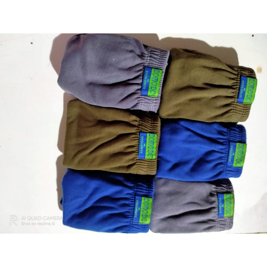 3 Pcs Celana Dalam Pria Dewasa Big Size Comodo / Sempak Jumbo Pria / CD Pria Ukuran Jumbo Comodo