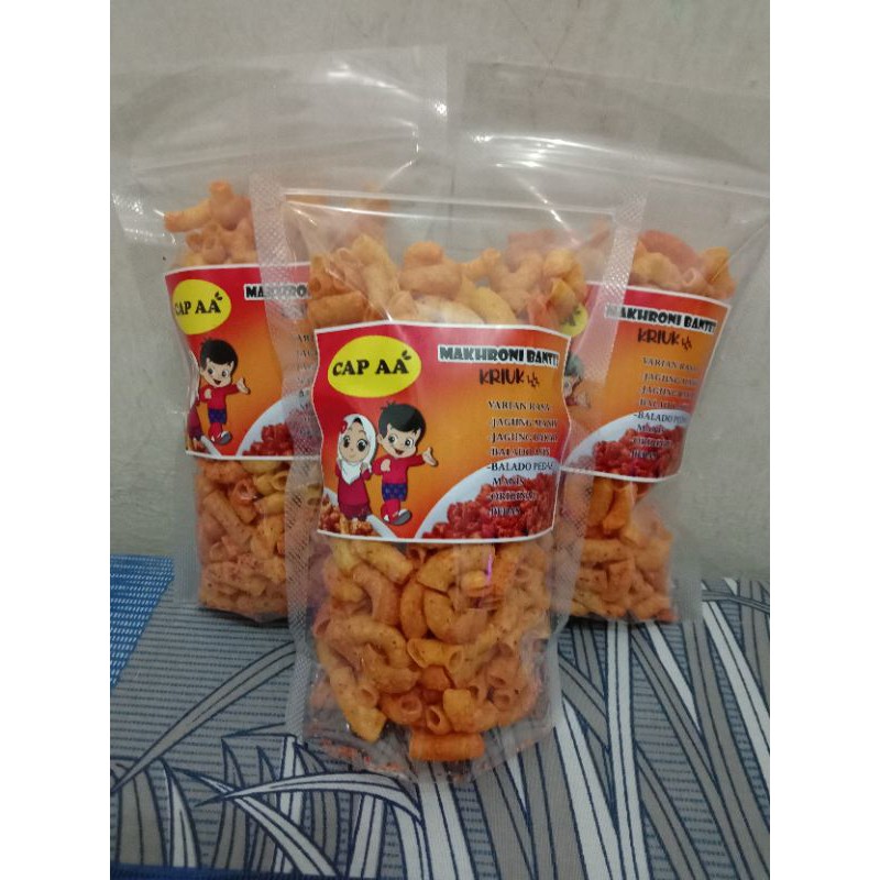 Makaroni bantet/keriuk varian rasa 100gr