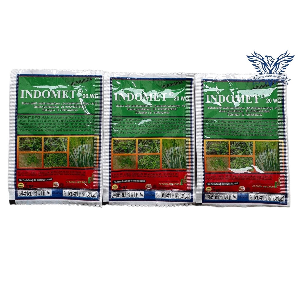 Herbisida Indomet 20 WG 5 Gram metil metsulfuron (metsulfuron-methyl) : 20 % Metafuron Penta Furon