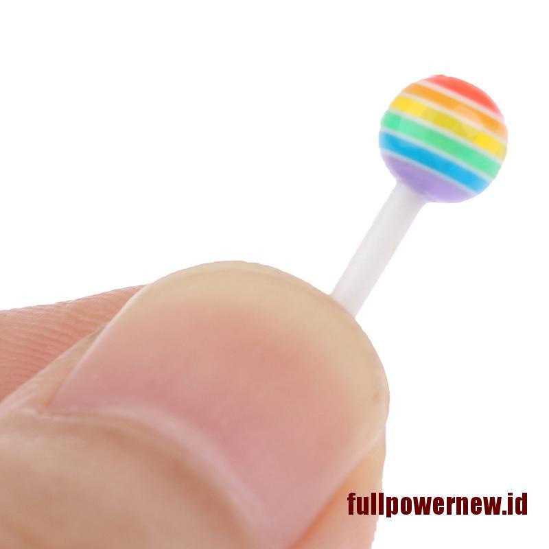 【COD】30pcs Mix Colors Cute Lollipop Candy Mini Nail Art Decorations 3D DIY Nail Charm