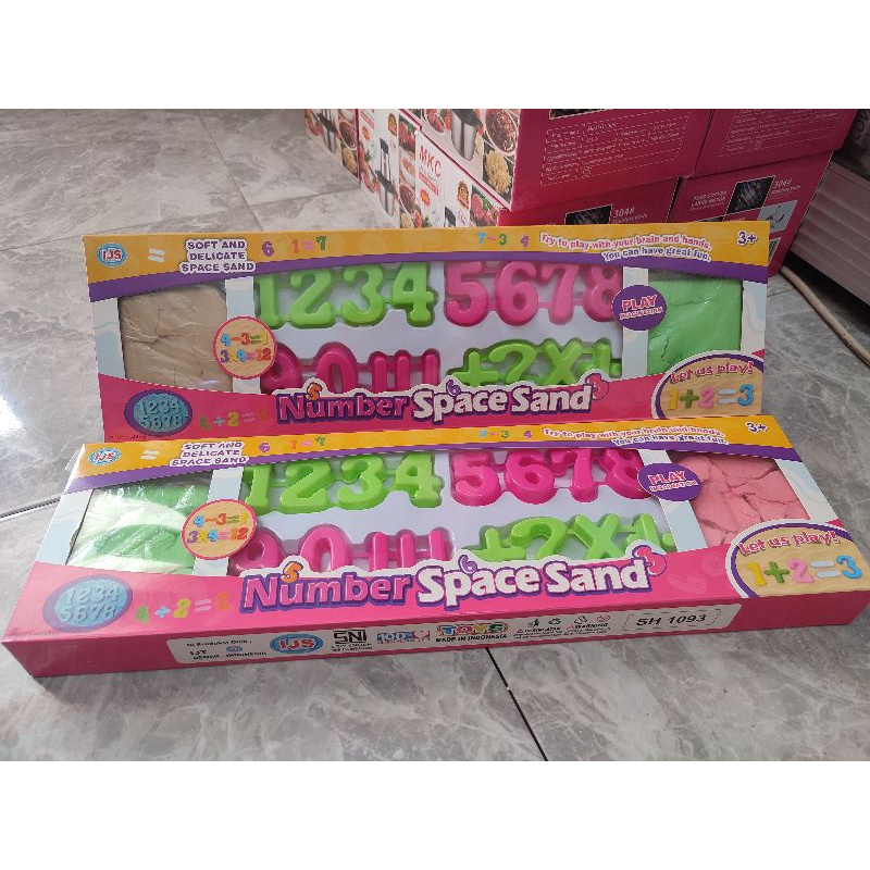 Mainan pasir cetak huruf 400 gr