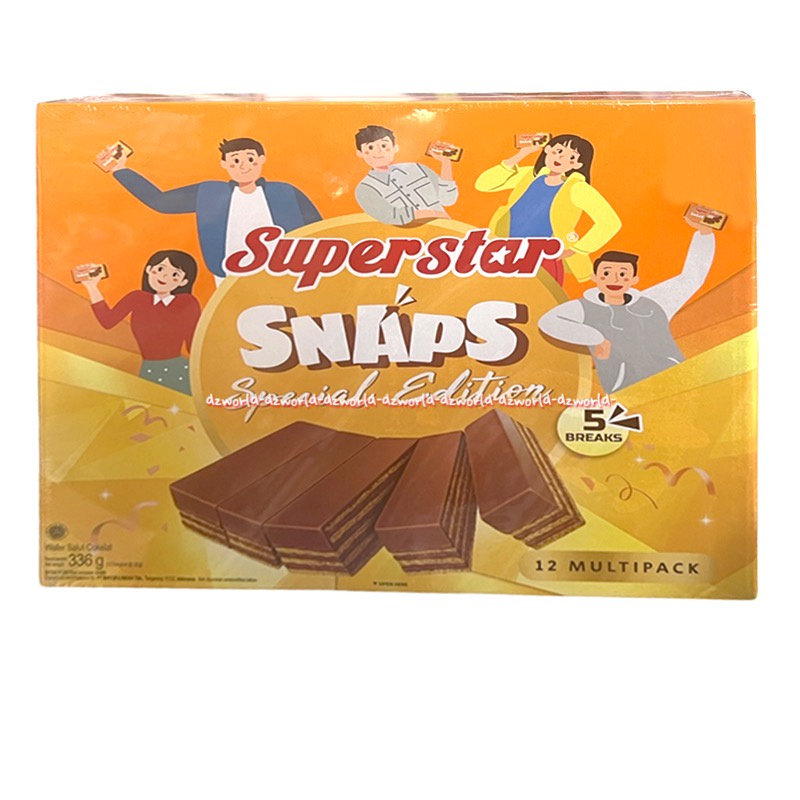 Superstar Snaps Special Edition 336gr 12multipack Wafer Salut Coklat Waffer Cokelat Stick Superstar Snap