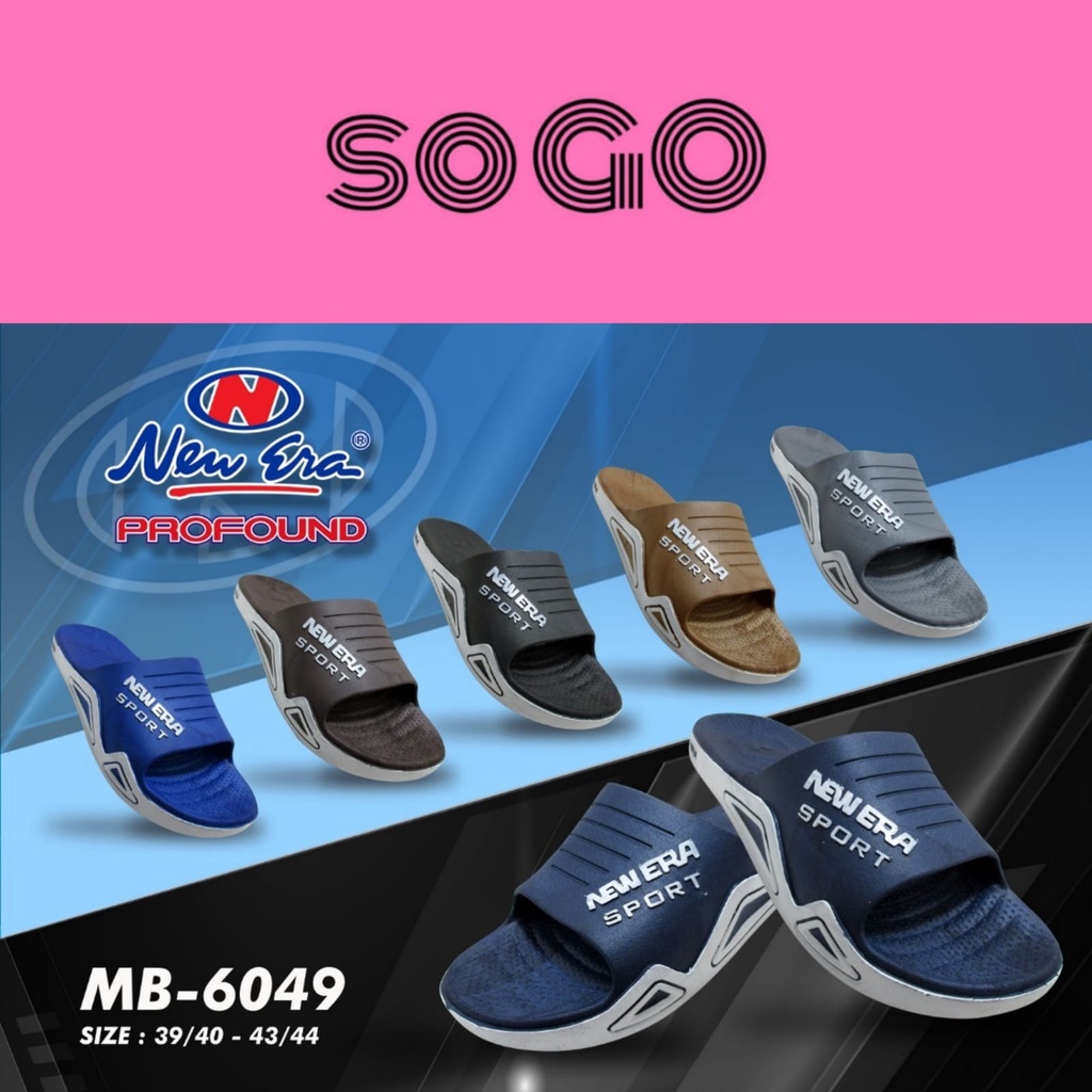 sogo NEW ERA MB E 6049 Sandal Selop Pria Dewasa Sendal Karet Anti Slip Original