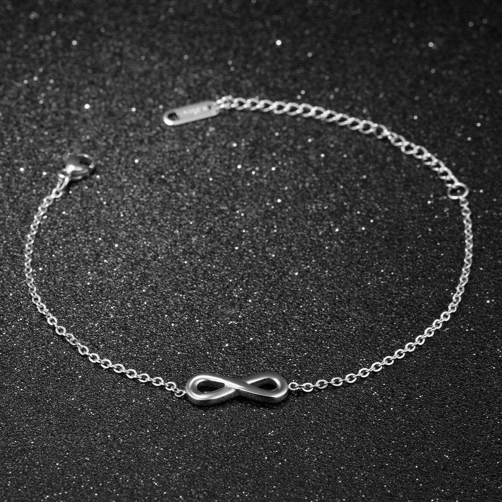 Gelang Infinity Wanita Aksesoris Titanium Korea Cocok Hadiah GK025 simple elegant