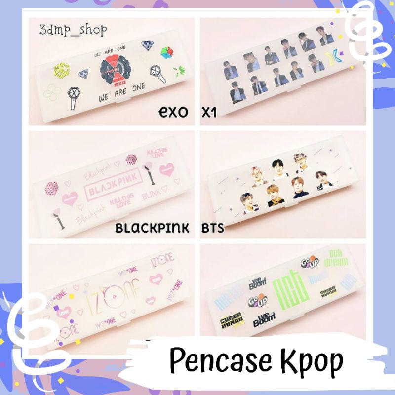 Pencase Pensilcase Pencilcase Kotak Pensil Kpop Izone Exo Blackpink X1 twice got7 got 7