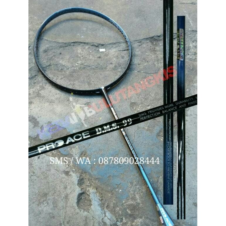 Raket Badminton Pro Ace DMS 99 Bonus Tas Kaos Senar
