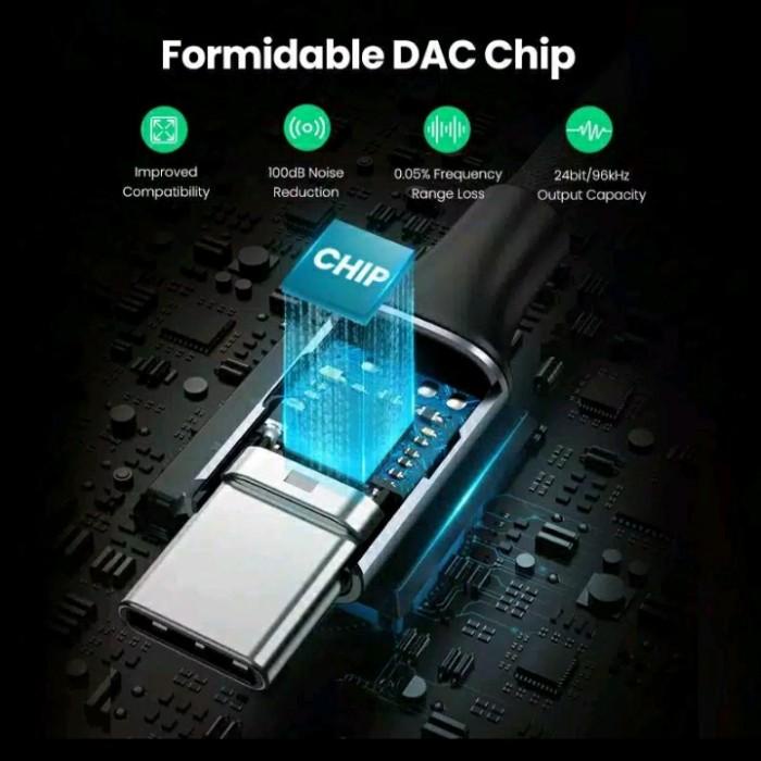 UGREEN Converter DAC Type C Female Jack 3,5mm Samsung Huawei Xiaomi