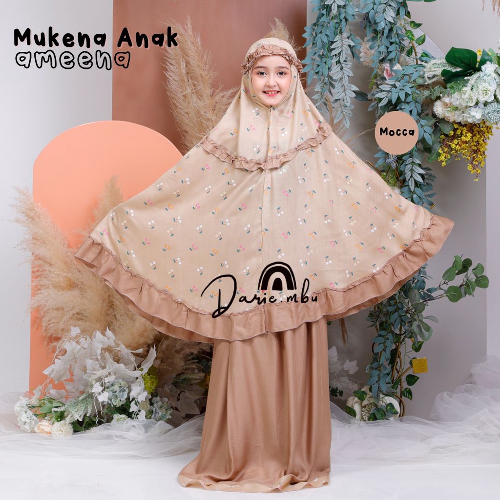 Mukena Anak Kombinasi Ameena Katun Rayon Premium