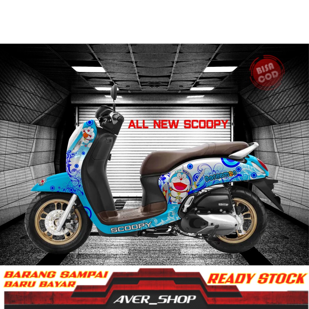 Striping scoopy fi full body Stiker motor scoopy varisi Decal scoopy full body