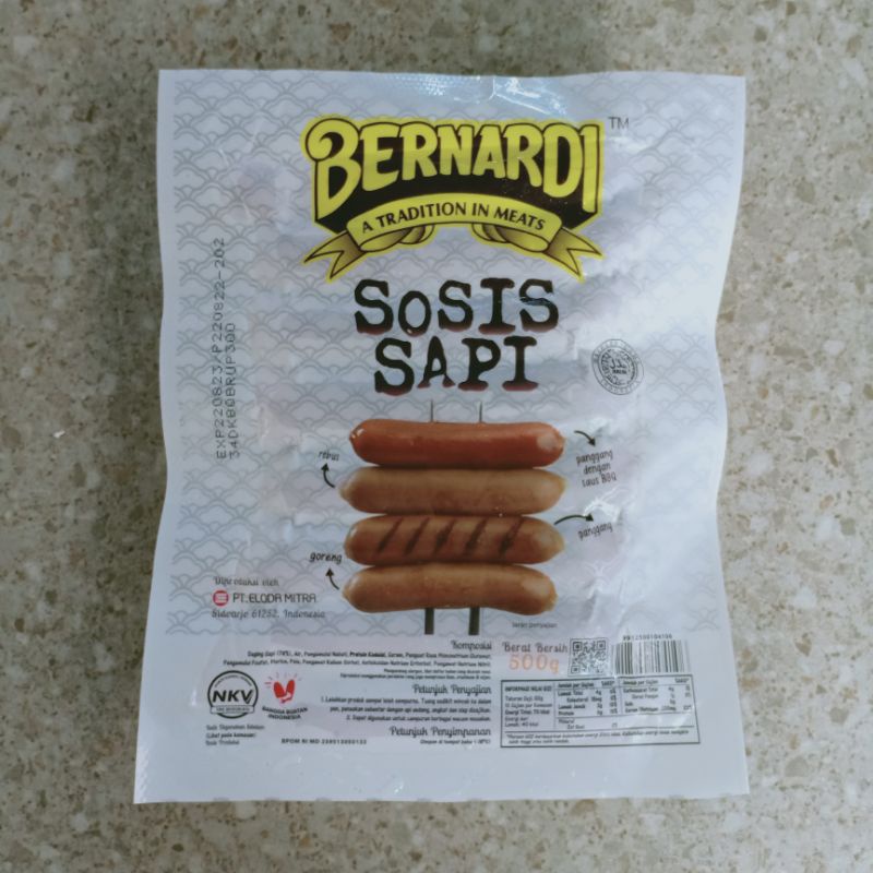 

Bernardi Sosis Sapi 500 gram ef.e