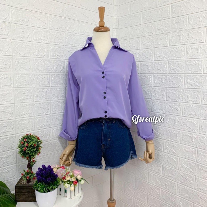 GFS AT V CAROL SHIRT ORIGINAL BAHAN TEBAL