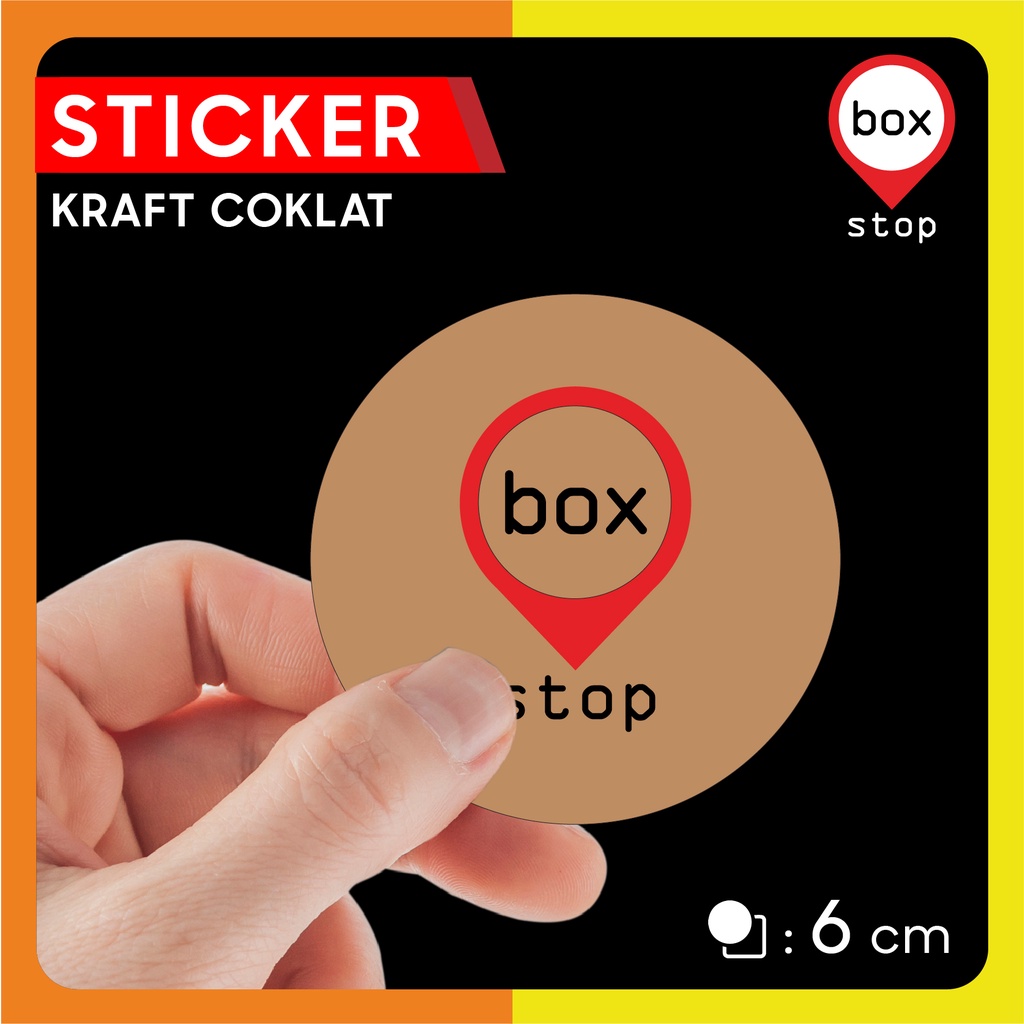 

Stiker Label Kraft Coklat D: 6 cm ( 35 PCS)