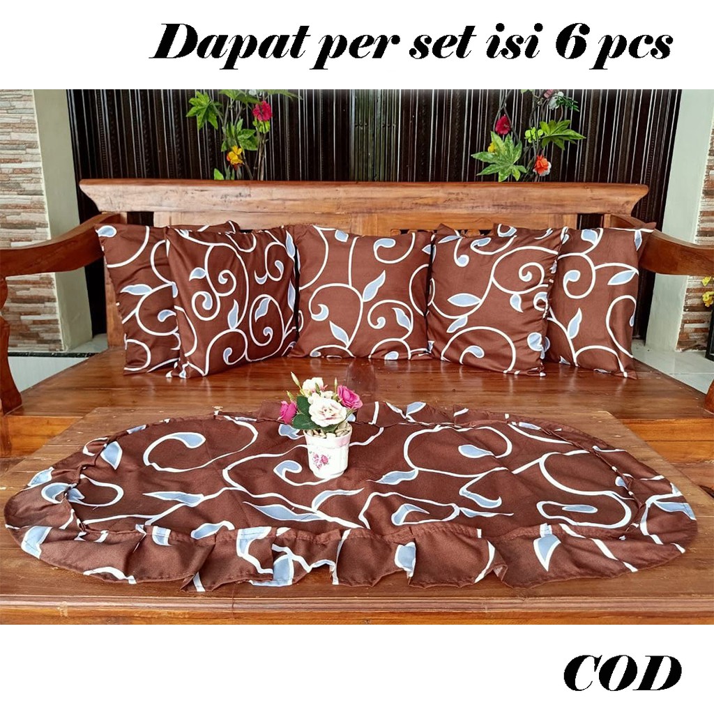 [✅COD] SARUNG BANTAL KURSI TAMU MEWAH SOFA SET SHABBY CHIC MINIMALIS AQILLAH MODERN ADENIA 40x40cm Perlengkapan Dekorasi Ruang Tamu Rumah Minimalis Mewah