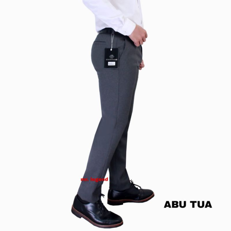 Mr. Legend Celana Formal Pria PREMIUM SLIMFIT WOLL / Celana Kantor/Celana bahan slimfit