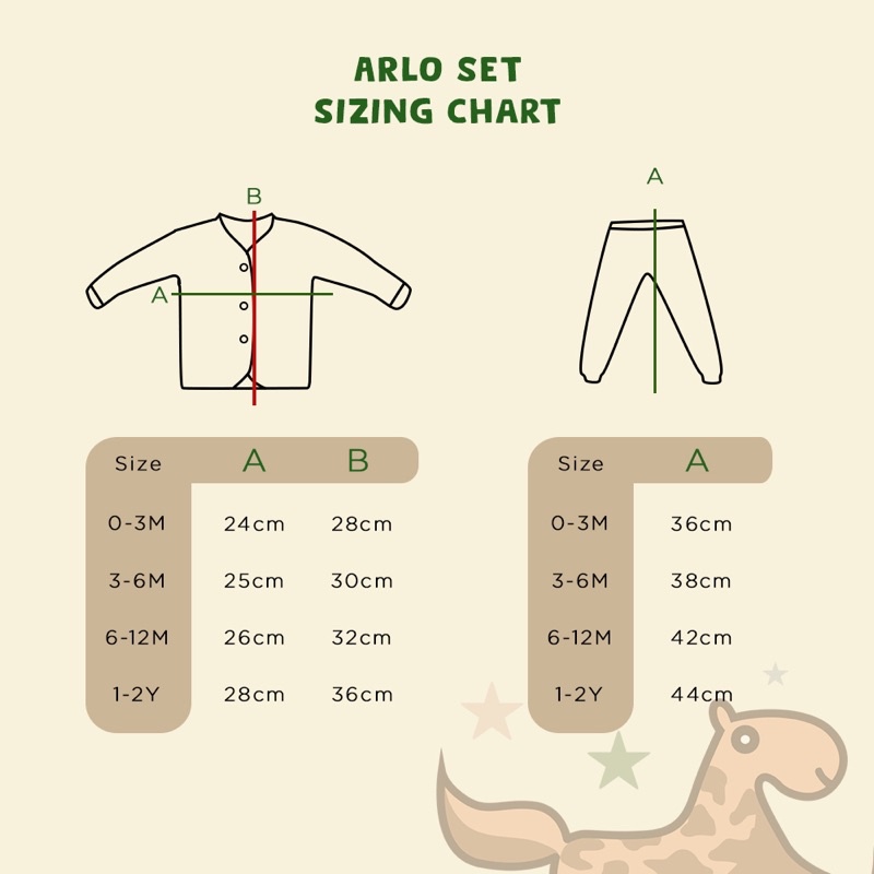 SETELAN BAYI DAN ANAK LENGAN PANJANG PUER'S ARLO SET (SETELAN ANAK)