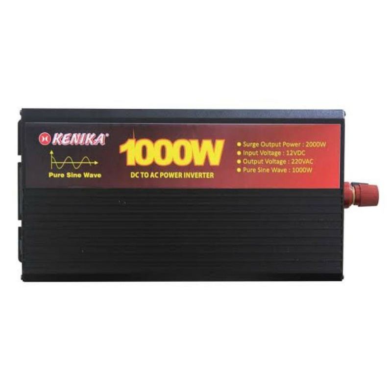 inverter kenika 12VDC to 220 VAC 1000 Watt second mulus pol