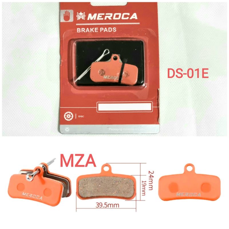 Brake pad Meroca For Shimano Deore SLX XT XTR Saint ZEE 4 Piston DS-01E Kampas Rem Sepeda 4 piston Brake pad 4 piston