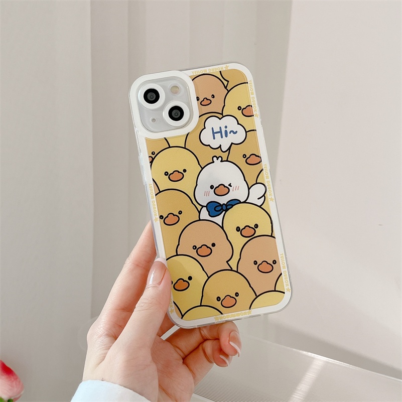 Soft Case TPU Motif Bebek Kuning Untuk Xiaomi Redmi Note 11 11s 10s 9 8 Pro 10A 10C 10 9A 9C 9T Mi 11 Lite 11T Pro Poco F3 X3 NFC Pro