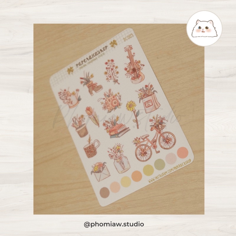 

Spring Planner Stickers, Primrose Stickers, Pink Aesthetic Stickers