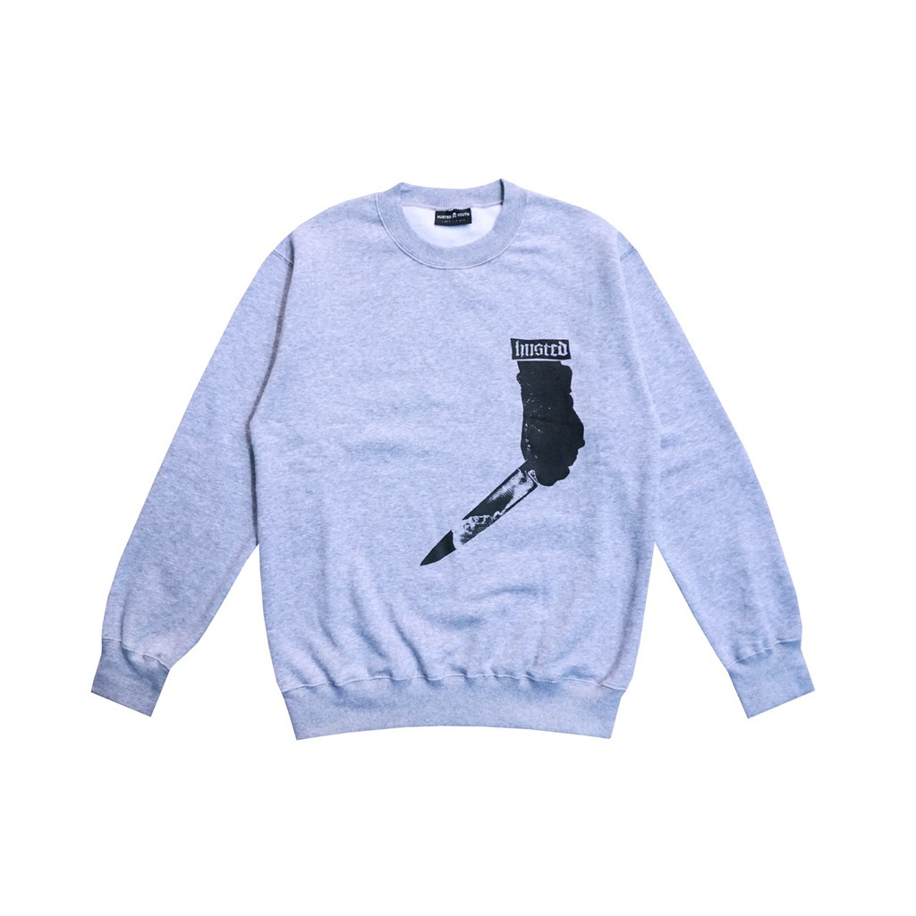HUSTED DIRK GREY CREWNECK