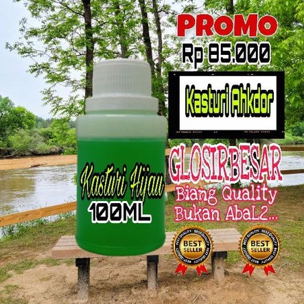 Kasturi Hijau Parfum biang 100ml harga grosir minyak wangi pria wanita