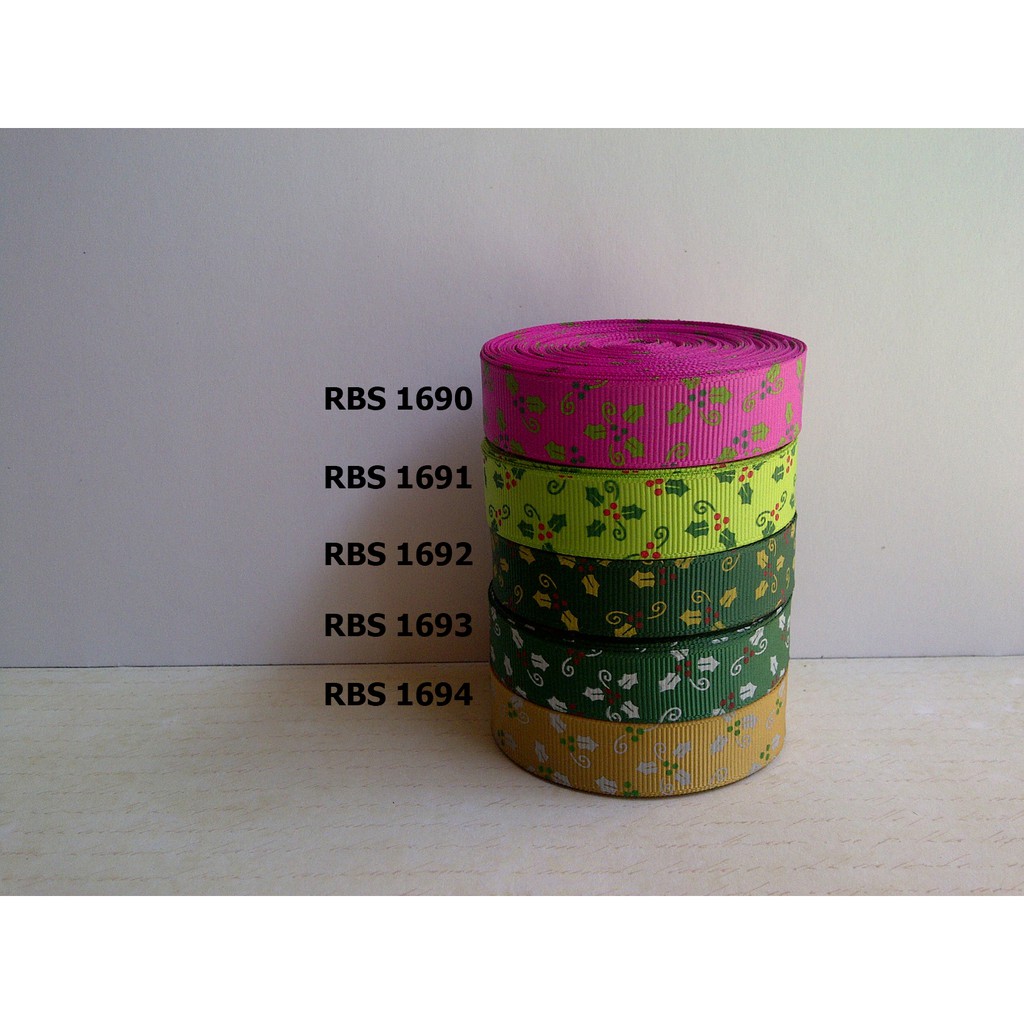 

[10 YARD] PITA GROSGRAIN MOTIF NATAL SALE RBS 1690,1691,1692,1693,1694