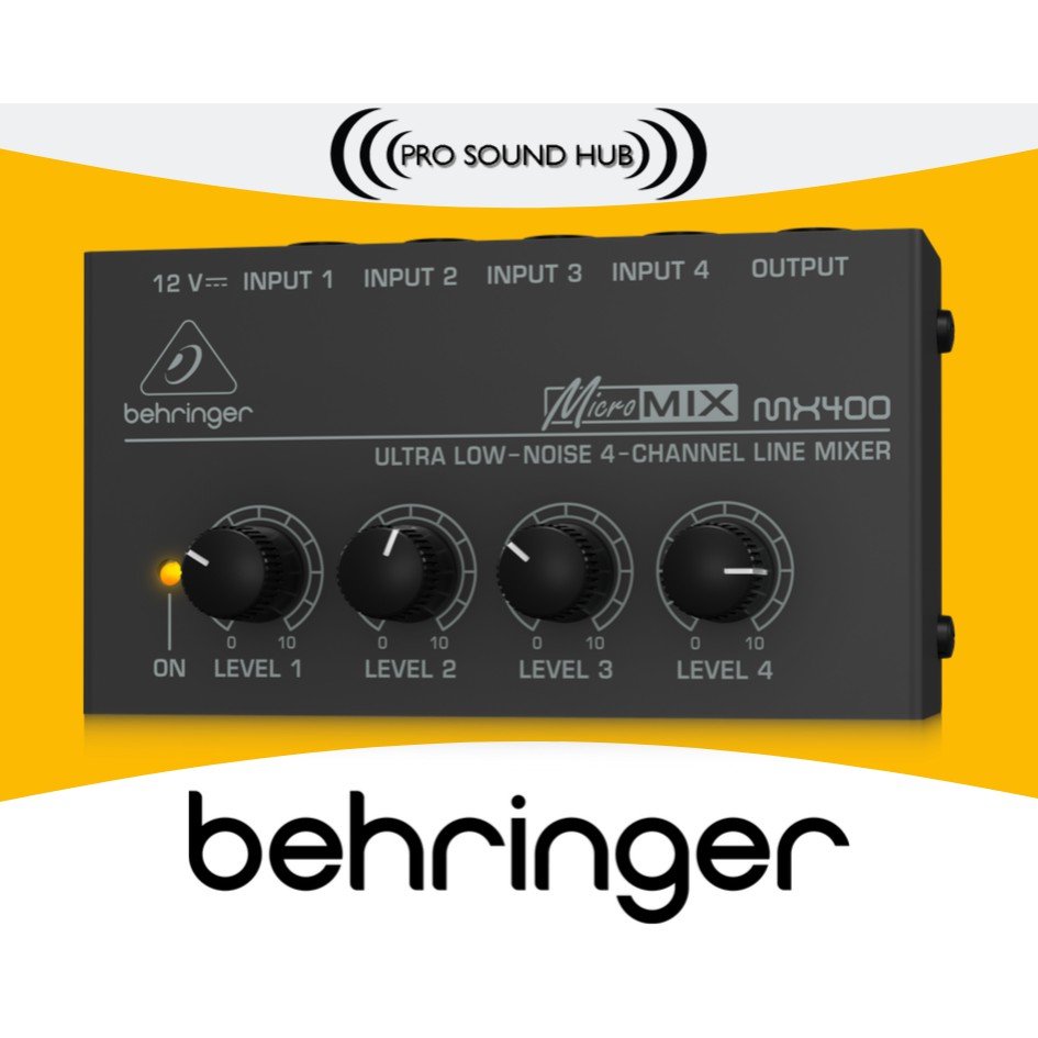 Behringer MX400 Mixer 4 Channel Ultra Low-Noise