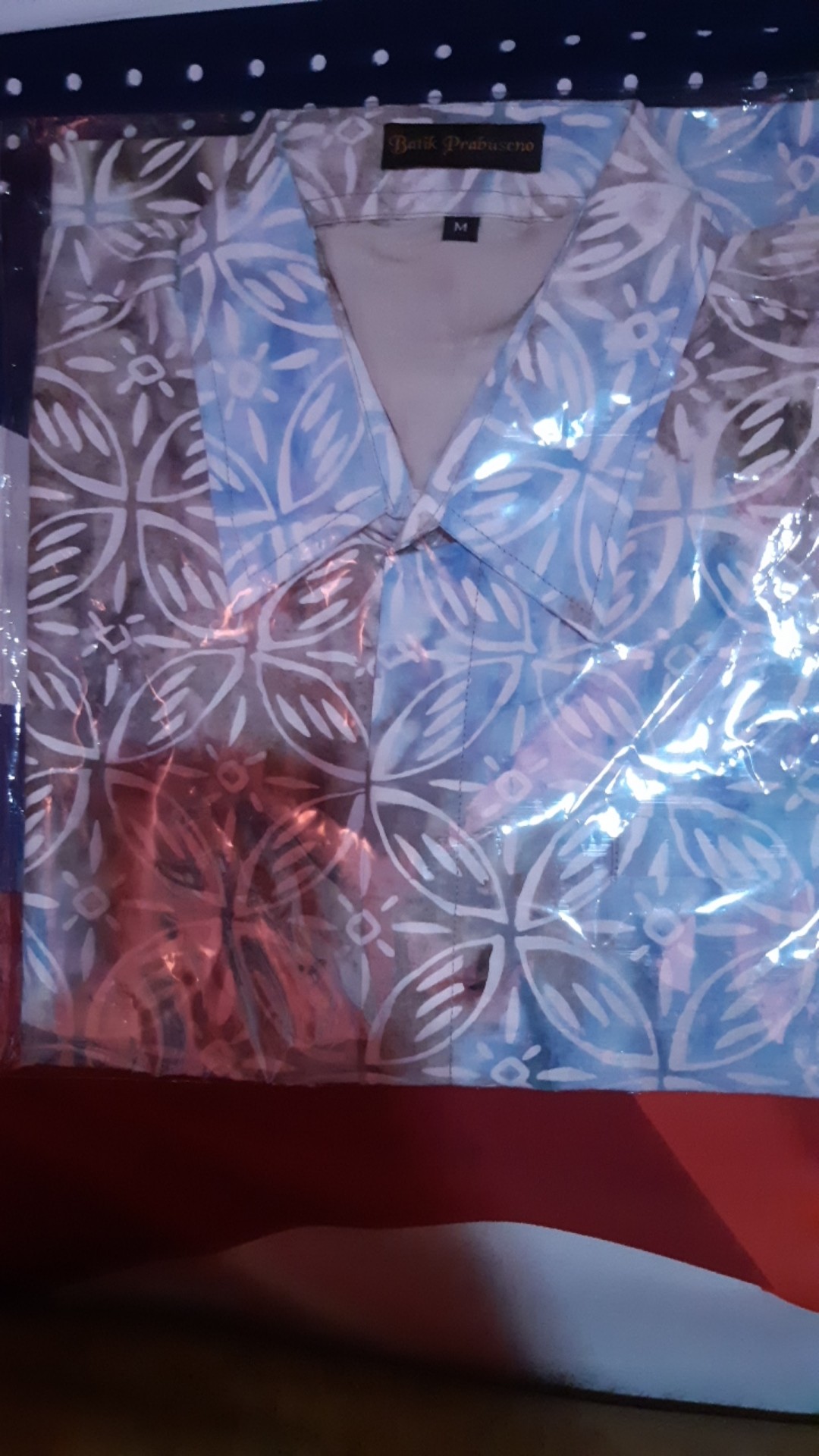 Bramantya Kemeja Batik Cap Slimfit Pria Lengan Pendek Katun Printing Hem Baju Atasan Kantor Modern